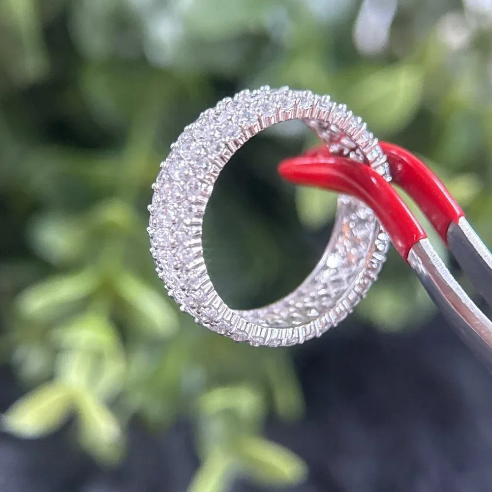 Silver 925‎ Eternity Cz Band